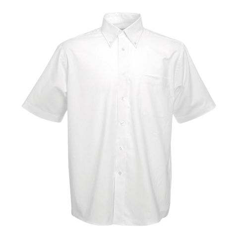 Short Sleeve Oxford Shirt White | No Branding