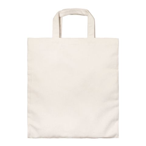 Canvas- Bag 38x42 short handles Beige | No Branding | No Branding