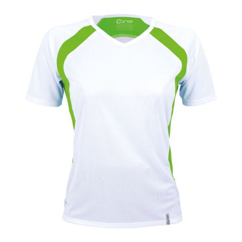 Cona Pace Tech Tee Ladies White - Light Green | No Branding