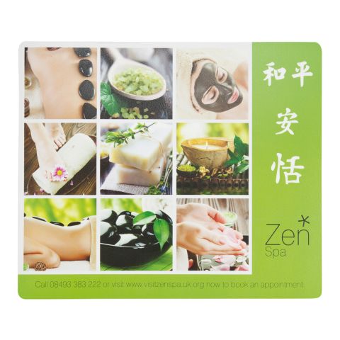 Rectangular Q-Mat Mouse Mat  White | Plain
