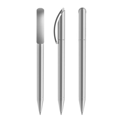 prodir DS3 TAA Twist ballpoint pen Silver | No Branding