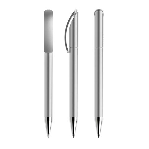 prodir DS3 TAC Twist ballpoint pen Silver | No Branding