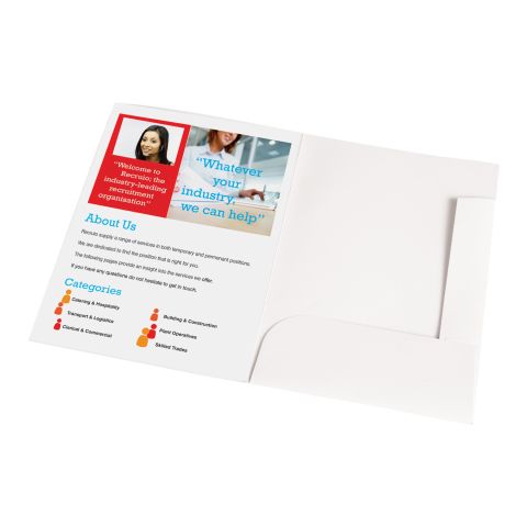 Card Document Wallet White | No Branding