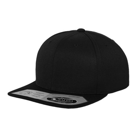 110 Fitted Snapback Black | No Branding
