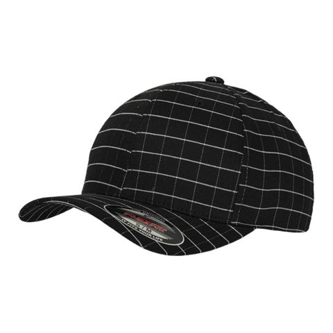 Flexfit Square Check Cap Black - White | No Branding