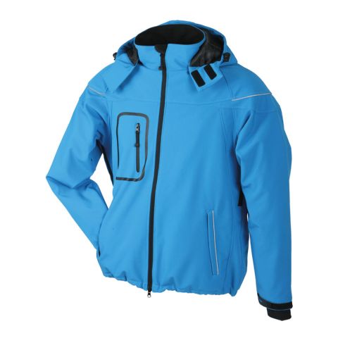 Men&#039;s Winter Softshell Jacket Medium Blue | No Branding