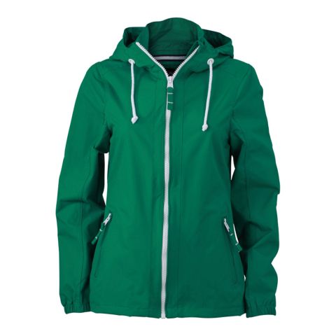 Ladies Sailing Jacket Green - White | No Branding