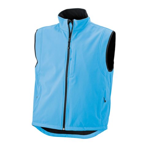 Men&#039;s Softshell Vest Medium Blue | No Branding