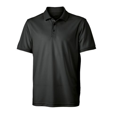 Men&#039;s Active Polo Black | No Branding