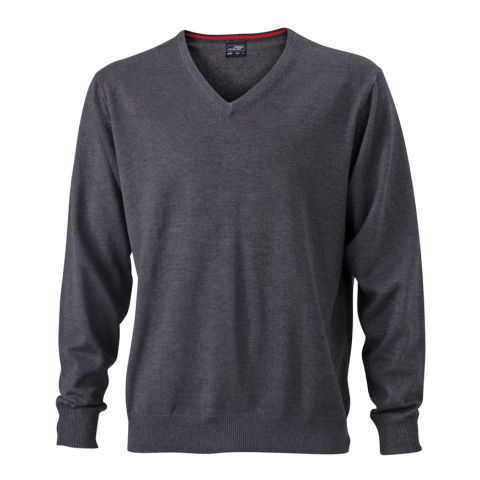 Men´s V-Neck Jumper Anthracite | No Branding