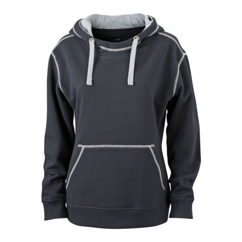 Ladies&#039; Lifestyle Hoody Black - Grey | No Branding