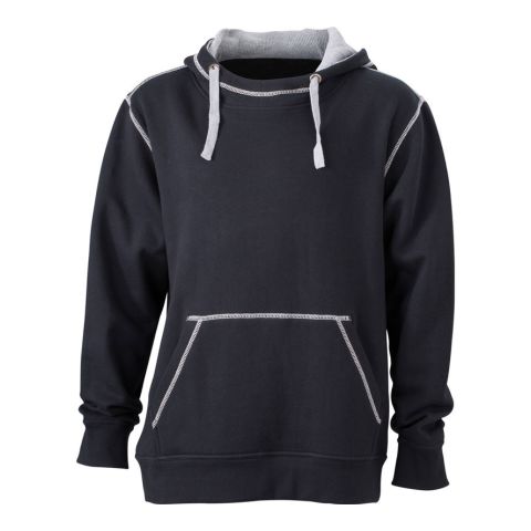 Men&#039;s Lifestyle Hoody Black - Grey | No Branding