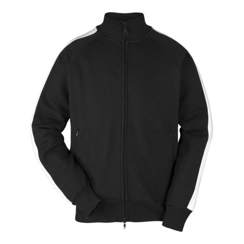 JT Contrast Jacket Black - White | No Branding