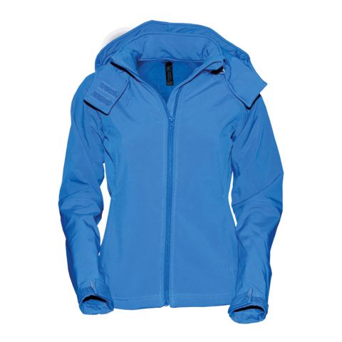 B&amp;C Ladies´ Hooded Softshell Medium Blue | No Branding