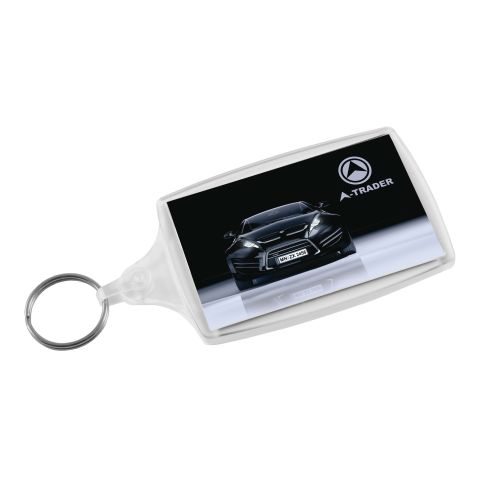 L6 Large Keyring Clear | Plain