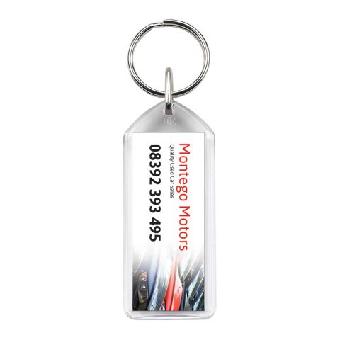 F1 Convex Keyring Clear | Plain