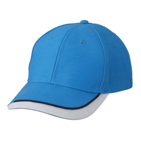 Half-Pipe Sandwich Cap Medium Blue - White | No Branding