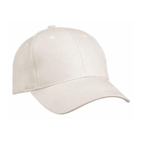 6 Panel Cap heavy Cotton unbrushed Beige | No Branding