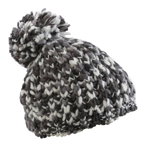 Coarse Knitting Hat Black - White | No Branding