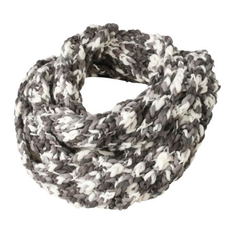 Coarse Loop Scarf Black - White | No Branding