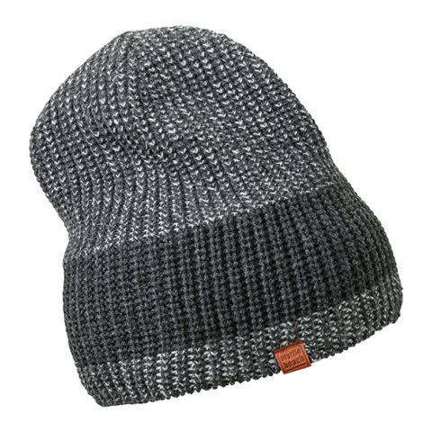 Urban knitted hat Black - Grey | No Branding