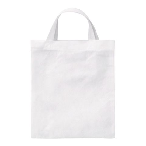 PP Bag 22x26 cm Short Handles White | No Branding | No Branding