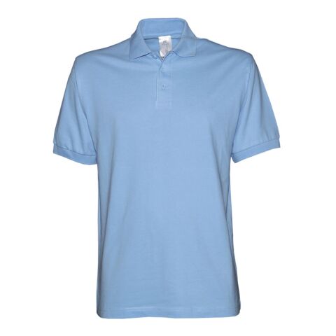 B&amp;C Safran Men Polo Light Blue | No Branding