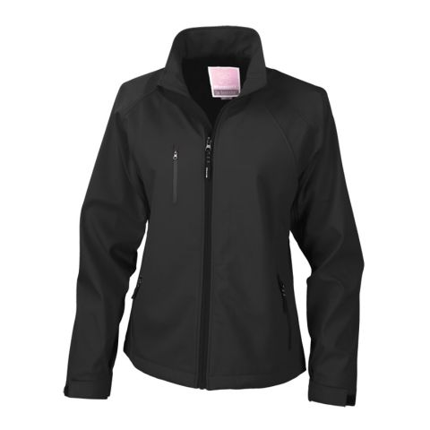 La Femme 2 Layer Base Soft-Shell Jacket Black | No Branding