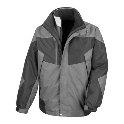 3-in-1 Aspen Jacket Grey - Black | No Branding