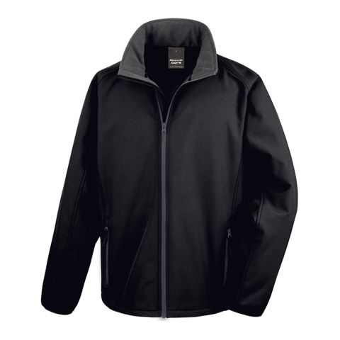 Printable Softshell Jacket Men Black | No Branding