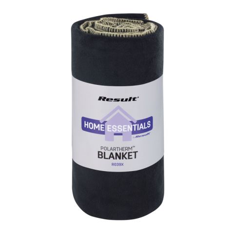 Result Fleece Blanket Black | No Branding
