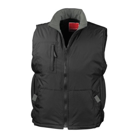 Ripstop Team Sport Gilet Black - Grey | No Branding