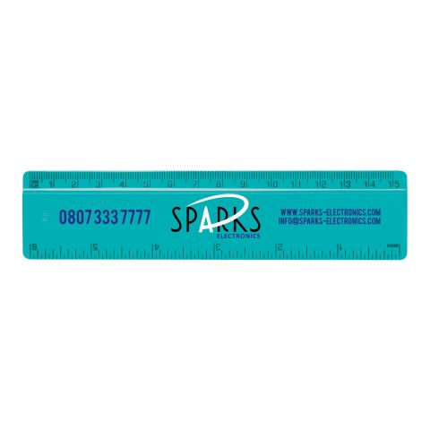 15cm/6” Solid Plastic Ruler White | Plain