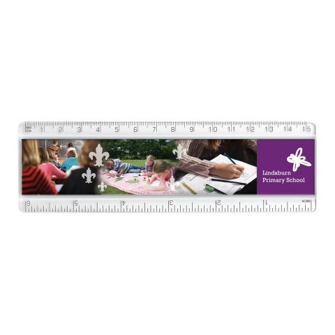 15cm/6” Plastic Insert Ruler Clear | Plain