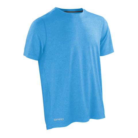 Men&#039;s Shiny Marl T-Shirt Grey - Medium Blue | No Branding