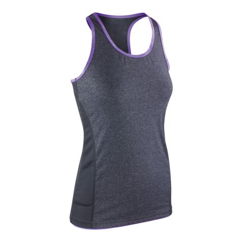 Women&#039;s Stringer Back Marl Top Grey - Violet | No Branding