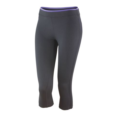 Women&#039;s Capri Pant Violet - Black | No Branding