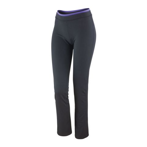 Women&#039;s Fitness Trousers Violet - Black | No Branding