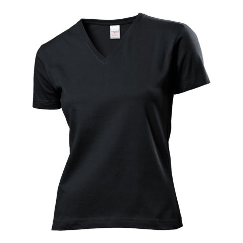 Classic V-Neck Women Black | No Branding