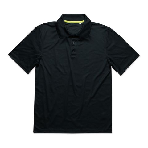 Active Polo Men Black | No Branding