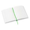 Soft Feel Notebook With A White PU Cover Light Green | Without Branding