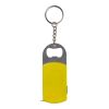 Metal Bottle Opener With Steel Keyring Yellow | Without Branding