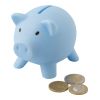 Plastic Piggy Bank Light Blue | Without Branding