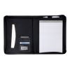 A4 Zipped PVC Folder Black | 1-Colour Pad Print