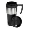 500Ml Travel Mug Black - Silver | Without Branding