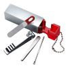 Four Piece ABS Manicure Set Red | Without Branding