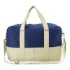 Canvas Sports Bag (16Oz ) Beige - Medium Blue | 1-Colour Transfer Print