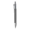 Metal Ball Pen Black - White | 1-Colour Pad Print