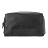 Leather Charles Dickens Toilet Bag Black | 1-Colour Pad Print