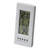 Desk Clock With Thermometer Silver | 1-Colour Pad Print
